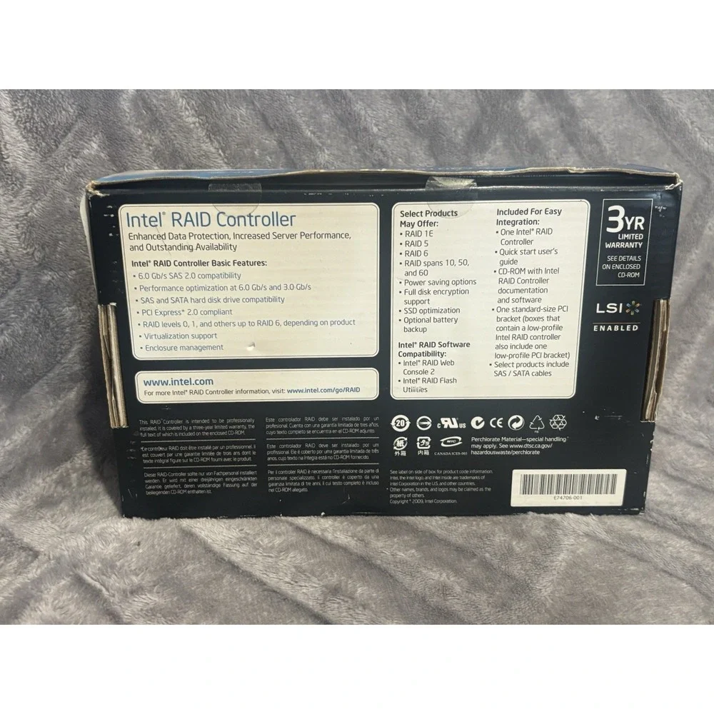 Intel RAID Controller RS2MB044 Storage SATA Card HSC New Open Box - Picture 8 of 8